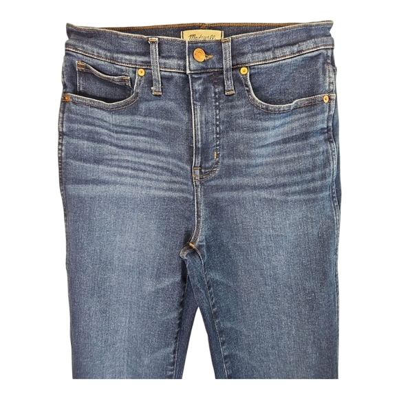 Madewell Stovepipe Cotton Blend Blue Jeans Size 28 - Picture 3 of 10